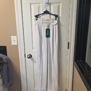 Elegant Cream Women's Trousers